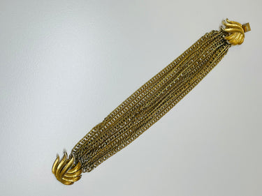 Trifari Multi Strand Bracelet Devil's Details